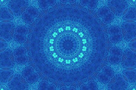 Abstract Colorful Painted Kaleidoscopic Graphic Background. Futuristic Psychedelic Hypnotic Backdrop Pattern With Texture. Folk Ethnic Floral Ornamental Mandala. Vintage Decorative Geometric Mosaicの写真素材