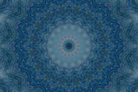 Abstract Colorful Painted Kaleidoscopic Graphic Background. Futuristic Psychedelic Hypnotic Backdrop...