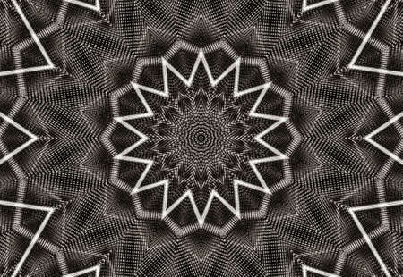 Abstract Colorful Painted Kaleidoscopic Graphic Background. Futuristic Psychedelic Hypnotic Backdrop Pattern With Texture. Folk Ethnic Floral Ornamental Mandala. Vintage Decorative Geometric Mosaicの写真素材