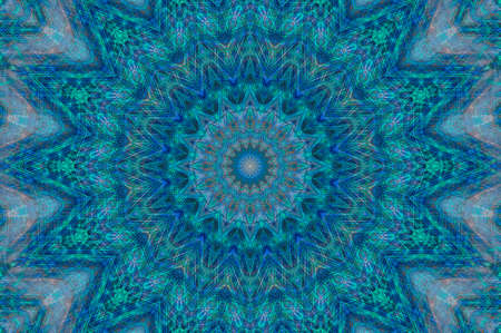 Abstract Colorful Painted Kaleidoscopic Graphic Background. Futuristic Psychedelic Hypnotic Backdrop...