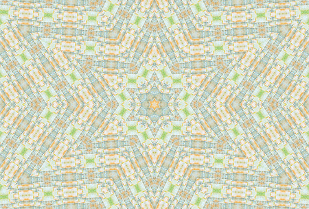 Abstract Colorful Painted Kaleidoscopic Graphic Background. Futuristic Psychedelic Hypnotic Backdrop...