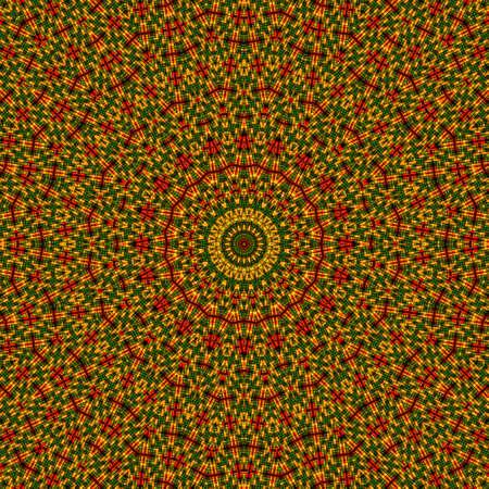 Abstract Colorful Painted Kaleidoscopic Graphic Background. Futuristic Psychedelic Hypnotic Backdrop...