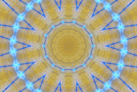 Abstract Colorful Painted Kaleidoscopic Graphic Background. Futuristic Psychedelic Hypnotic Backdrop Pattern With Texture. Folk Ethnic Floral Ornamental Mandala. Vintage Decorative Geometric Mosaicの写真素材