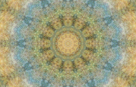 Abstract Colorful Painted Kaleidoscopic Graphic Background. Futuristic Psychedelic Hypnotic Backdrop...