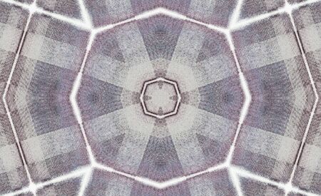 Abstract Colorful Painted Kaleidoscopic Graphic Background. Futuristic Psychedelic Hypnotic Backdrop Pattern With Texture. Folk Ethnic Floral Ornamental Mandala. Vintage Decorative Geometric Mosaicの写真素材