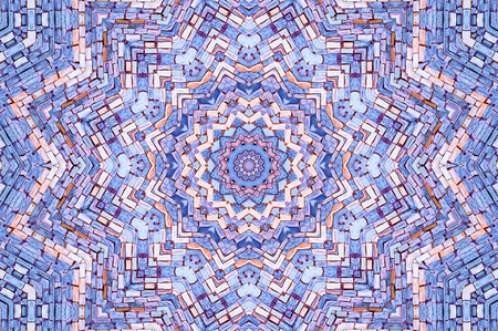 Abstract Colorful Painted Kaleidoscopic Graphic Background. Futuristic Psychedelic Hypnotic Backdrop...