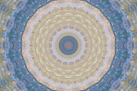 Abstract Colorful Painted Kaleidoscopic Graphic Background. Futuristic Psychedelic Hypnotic Backdrop...