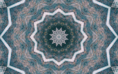 Abstract Colorful Painted Kaleidoscopic Graphic Background. Futuristic Psychedelic Hypnotic Backdrop...
