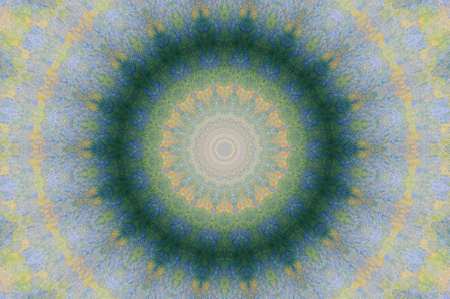 Abstract Colorful Painted Kaleidoscopic Graphic Background. Futuristic Psychedelic Hypnotic Backdrop...