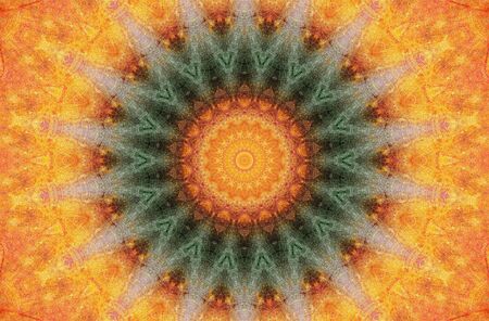 Abstract Colorful Painted Kaleidoscopic Graphic Background. Futuristic Psychedelic Hypnotic Backdrop...