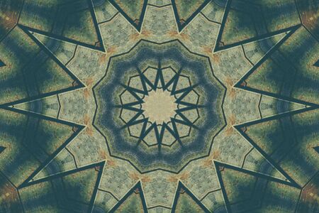Abstract Colorful Painted Kaleidoscopic Graphic Background. Futuristic Psychedelic Hypnotic Backdrop...