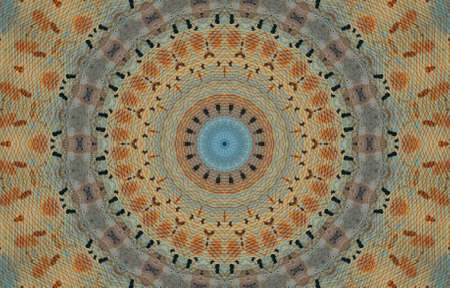 Abstract Colorful Painted Kaleidoscopic Graphic Background. Futuristic Psychedelic Hypnotic Backdrop...