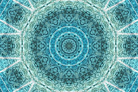 Abstract Colorful Painted Kaleidoscopic Graphic Background. Futuristic Psychedelic Hypnotic Backdrop...