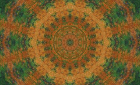 Abstract Colorful Painted Kaleidoscopic Graphic Background. Futuristic Psychedelic Hypnotic Backdrop...