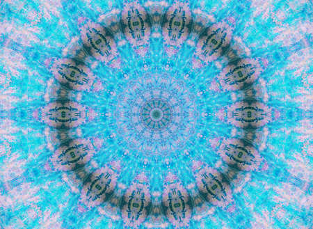 Abstract Colorful Painted Kaleidoscopic Graphic Background. Futuristic Psychedelic Hypnotic Backdrop...
