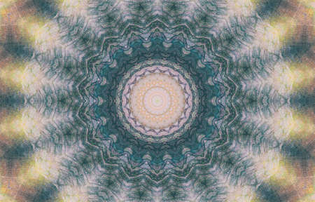 Abstract Colorful Painted Kaleidoscopic Graphic Background. Futuristic Psychedelic Hypnotic Backdrop...