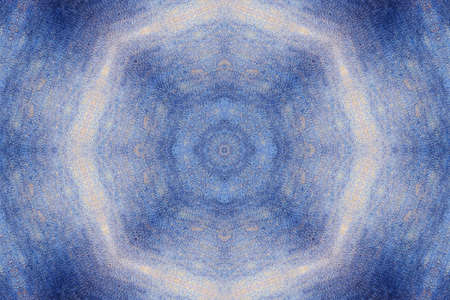 Abstract Colorful Painted Kaleidoscopic Graphic Background. Futuristic Psychedelic Hypnotic Backdrop Pattern With Texture. Folk Ethnic Floral Ornamental Mandala. Vintage Decorative Geometric Mosaicの写真素材