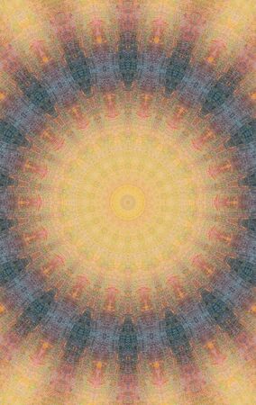 Abstract Colorful Painted Kaleidoscopic Graphic Background. Futuristic Psychedelic Hypnotic Backdrop...