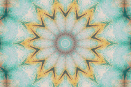 Abstract Colorful Painted Kaleidoscopic Graphic Background. Futuristic Psychedelic Hypnotic Backdrop...