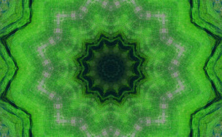 Abstract Colorful Painted Kaleidoscopic Graphic Background. Futuristic Psychedelic Hypnotic Backdrop Pattern With Texture. Folk Ethnic Floral Ornamental Mandala. Vintage Decorative Geometric Mosaicの写真素材