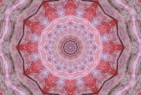 Abstract Colorful Painted Kaleidoscopic Graphic Background. Futuristic Psychedelic Hypnotic Backdrop Pattern With Texture. Folk Ethnic Floral Ornamental Mandala. Vintage Decorative Geometric Mosaicの写真素材