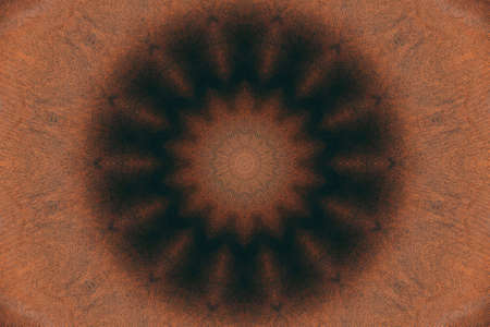 Abstract Colorful Painted Kaleidoscopic Graphic Background. Futuristic Psychedelic Hypnotic Backdrop Pattern With Texture. Folk Ethnic Floral Ornamental Mandala. Vintage Decorative Geometric Mosaicの写真素材