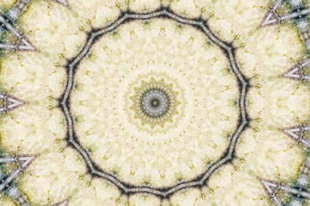 Abstract Colorful Painted Kaleidoscopic Graphic Background. Futuristic Psychedelic Hypnotic Backdrop Pattern With Texture. Folk Ethnic Floral Ornamental Mandala. Vintage Decorative Geometric Mosaicの写真素材