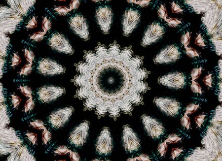 Abstract Colorful Painted Kaleidoscopic Graphic Background. Futuristic Psychedelic Hypnotic Backdrop...