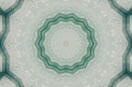 Abstract Colorful Painted Kaleidoscopic Graphic Background. Futuristic Psychedelic Hypnotic Backdrop Pattern With Texture. Folk Ethnic Floral Ornamental Mandala. Vintage Decorative Geometric Mosaicの写真素材