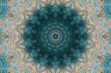 Abstract Colorful Painted Kaleidoscopic Graphic Background. Futuristic Psychedelic Hypnotic Backdrop...