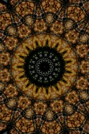 Abstract Colorful Painted Kaleidoscopic Graphic Background. Futuristic Psychedelic Hypnotic Backdrop...