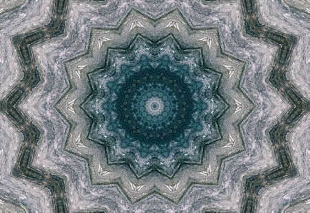 Abstract Colorful Painted Kaleidoscopic Graphic Background. Futuristic Psychedelic Hypnotic Backdrop Pattern With Texture. Folk Ethnic Floral Ornamental Mandala. Vintage Decorative Geometric Mosaicの写真素材