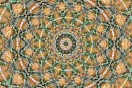 Abstract Colorful Painted Kaleidoscopic Graphic Background. Futuristic Psychedelic Hypnotic Backdrop...