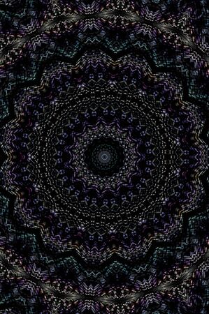 Abstract Colorful Painted Kaleidoscopic Graphic Background. Futuristic Psychedelic Hypnotic Backdrop Pattern With Texture. Folk Ethnic Floral Ornamental Mandala. Vintage Decorative Geometric Mosaicの写真素材