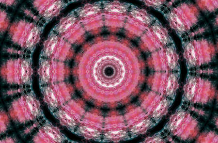 Abstract Colorful Painted Kaleidoscopic Graphic Background. Futuristic Psychedelic Hypnotic Backdrop...