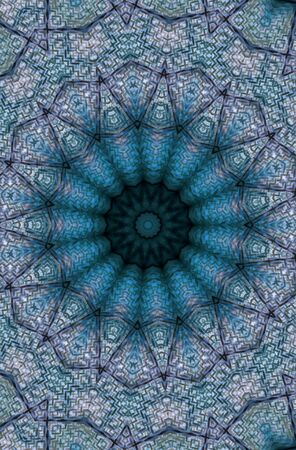 Abstract Colorful Painted Kaleidoscopic Graphic Background. Futuristic Psychedelic Hypnotic Backdrop...