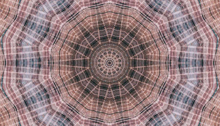 Abstract Colorful Painted Kaleidoscopic Graphic Background. Futuristic Psychedelic Hypnotic Backdrop Pattern With Texture. Folk Ethnic Floral Ornamental Mandala. Vintage Decorative Geometric Mosaicの写真素材