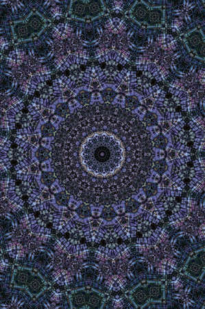 Abstract Colorful Painted Kaleidoscopic Graphic Background. Futuristic Psychedelic Hypnotic Backdrop...