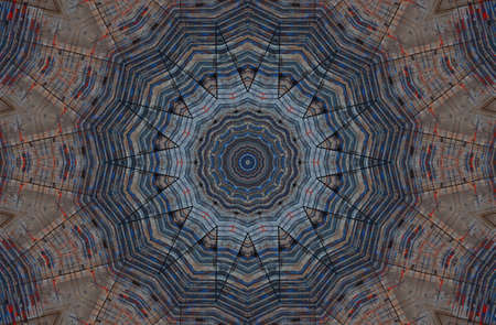 Abstract Colorful Painted Kaleidoscopic Graphic Background. Futuristic Psychedelic Hypnotic Backdrop...