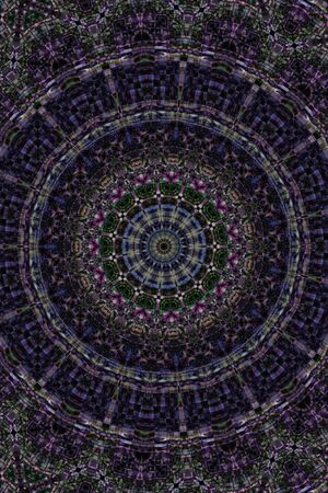 Abstract Colorful Painted Kaleidoscopic Graphic Background. Futuristic Psychedelic Hypnotic Backdrop...