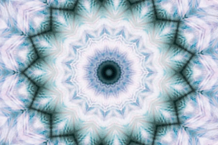 Abstract Colorful Painted Kaleidoscopic Graphic Background. Futuristic Psychedelic Hypnotic Backdrop Pattern With Texture. Folk Ethnic Floral Ornamental Mandala. Vintage Decorative Geometric Mosaicの写真素材