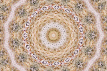 Abstract Colorful Painted Kaleidoscopic Graphic Background. Futuristic Psychedelic Hypnotic Backdrop Pattern With Texture. Folk Ethnic Floral Ornamental Mandala. Vintage Decorative Geometric Mosaicの写真素材