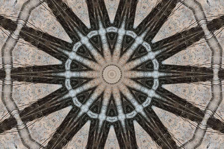 Abstract Colorful Painted Kaleidoscopic Graphic Background. Futuristic Psychedelic Hypnotic Backdrop...