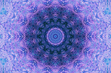 Abstract Colorful Painted Kaleidoscopic Graphic Background. Futuristic Psychedelic Hypnotic Backdrop...