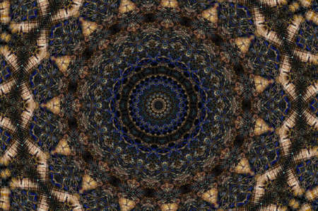 Abstract Colorful Painted Kaleidoscopic Graphic Background. Futuristic Psychedelic Hypnotic Backdrop...