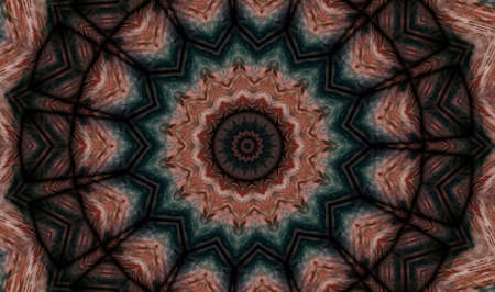 Abstract Colorful Painted Kaleidoscopic Graphic Background. Futuristic Psychedelic Hypnotic Backdrop...