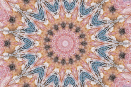 Abstract Colorful Painted Kaleidoscopic Graphic Background. Futuristic Psychedelic Hypnotic Backdrop...