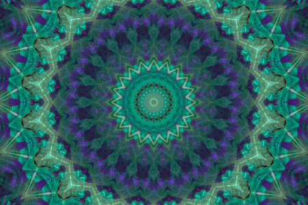 Abstract Colorful Painted Kaleidoscopic Graphic Background. Futuristic Psychedelic Hypnotic Backdrop...