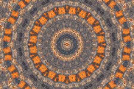Abstract Colorful Painted Kaleidoscopic Graphic Background. Futuristic Psychedelic Hypnotic Backdrop...