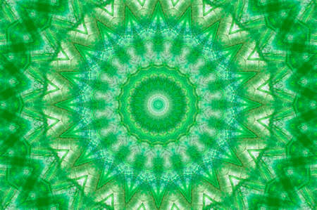 Abstract Colorful Painted Kaleidoscopic Graphic Background. Futuristic Psychedelic Hypnotic Backdrop Pattern With Texture. Folk Ethnic Floral Ornamental Mandala. Vintage Decorative Geometric Mosaicの写真素材